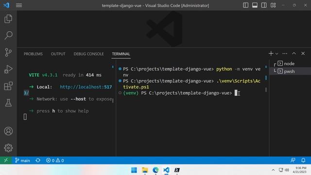 Django Vue Template Demo смотреть онлайн