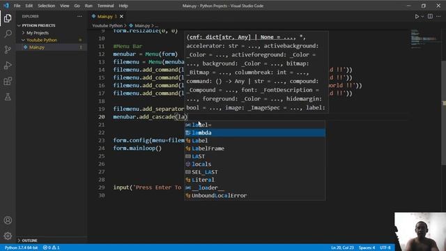 Cambodia (Khmer) Python Lesson 44 Windows Form Menu смотреть онлайн