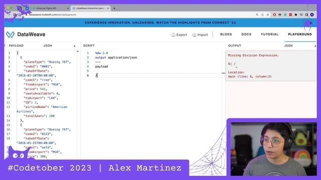 Transforming Flight Data with DataWeave in Anypoint Code Builder (ACB) | #Codetober 2023 Day 22 смотреть онлайн