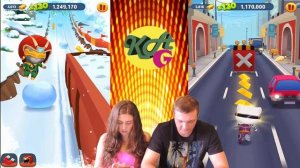 МОЙ ГОВОРЯЩИЙ ТОМ БЕГ ЗА ЗОЛОТОМ #8 ИГРА НАОБОРОТ ПАПА   АНДЖЕЛА И МАМА   ТОМ