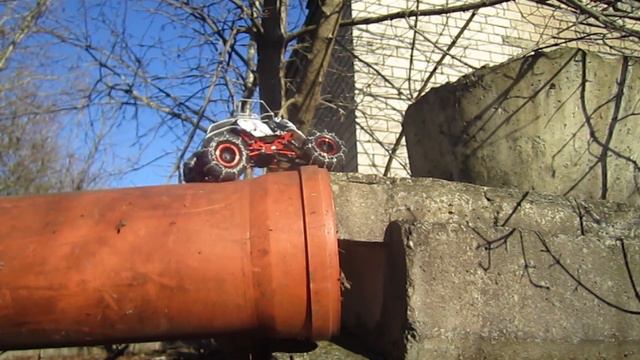 Project - HSP Kulak Aka Right E-Rock Crawler 1:18 Winter Rock Crawling On Personal RC Track (part 3