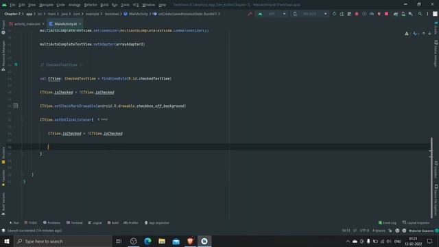 7.5: Checked TextView in android kotlin #33 смотреть онлайн