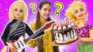 Барби примерила образ УЭНСДЕЙ! Игры одевалки в видео для девочек Салон Красоты