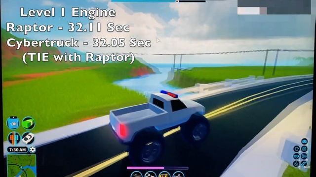 Raptor VS Cybertruck VS Monster Truck (SPEED TEST) (Roblox Jailbreak) смотреть онлайн
