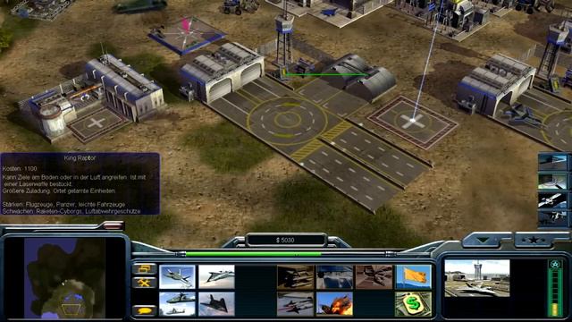 C&C Stunde Null Luftwaffe General Vs. Schwer Part 1 HD смотреть онлайн