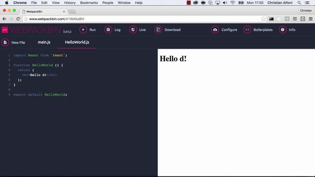 Introduction to WebpackBin BETA смотреть онлайн