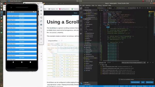 Tutorial React Native - 10 Scrollview Membuat Screen Yang Dapat di Scroll смотреть онлайн