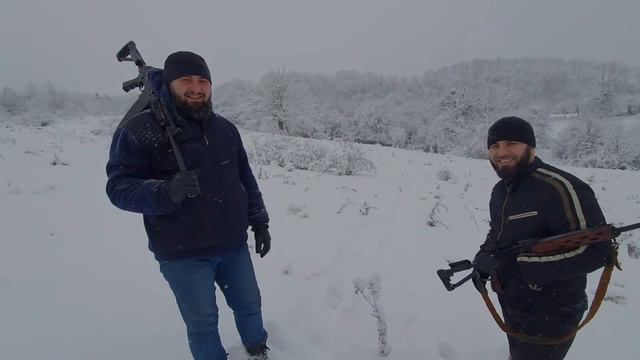 Ялхой Мохк. Красивый снег в 2020м году. Прогулка по окрестностям села. смотреть онлайн