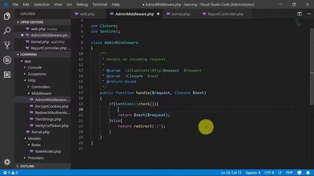 Laravel Roles Middleware - Become a Master in Laravel - 23 смотреть онлайн