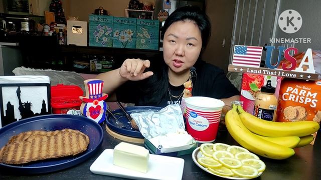 МУКБАНГ Завтрак ГЛАЗУНЬЯ, Тофу с ТЯЕМ, Хлеб с МАСЛОМ и СМЕТАНОЙ, Бананы, Лимон, ТВОРОЖНЫЙ Сыр, КОФЕ