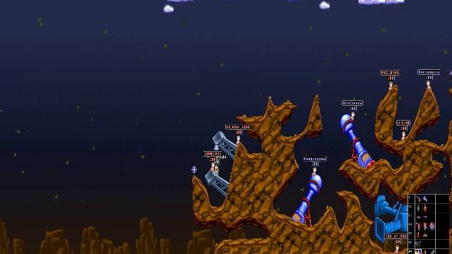 [Worms Armageddon] [Создаем две команды. играем дуэль] 1080р60HD смотреть онлайн