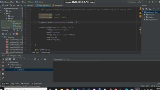 Java, RestAssured : PetstoreAPITest смотреть онлайн