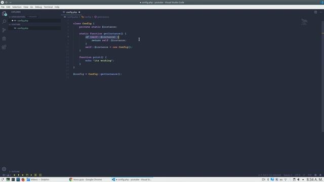 PHP singleton pattern смотреть онлайн