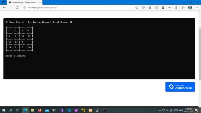 Fifteen Puzzle Server - Playing a C++ Console Game in a Web Browser via a WebSocket Connection смотреть онлайн