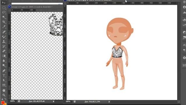 СОЗДАЁМ ОДЕЖДУ В ФОТОШОП CS6