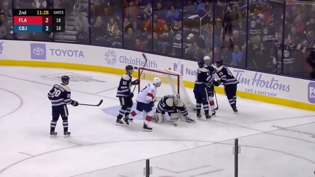 Joonas Korpisalo Great Series of Stops vs. Panthers (Nov. 15, 2018) смотреть онлайн