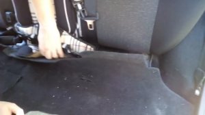 Как снять заднее сиденья на Лада Гранта