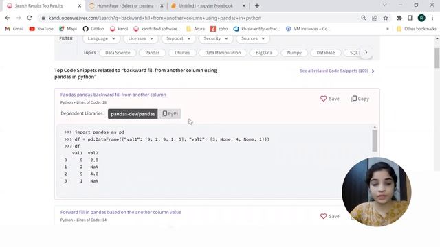 Backward fill from another column using Pandas in Python | kandi use cases смотреть онлайн