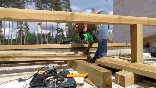 Как запилить стропила под нужным углом быстро и качественно. Монтаж стропильной системы смотреть онлайн