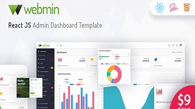 Webmin - React JS Admin Dashboard Template | Themeforest Website Templates and Themes смотреть онлайн