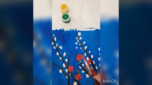 Рисуем цветы сакуры гуашью. Педагог дополнительного образования: Каннович О.А. смотреть онлайн