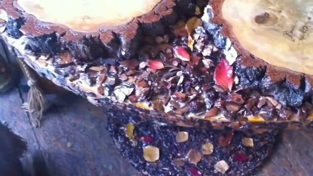 Садовый столик из спилов березы смотреть онлайн