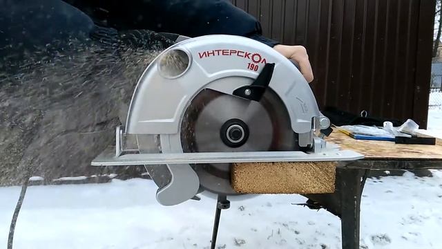 Циркулярная пила (дисковая) ИНТЕРСКОЛ ДП-190/1600М смотреть онлайн