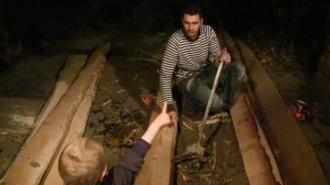 как счистить кору с необрезной шалевки, мой метод