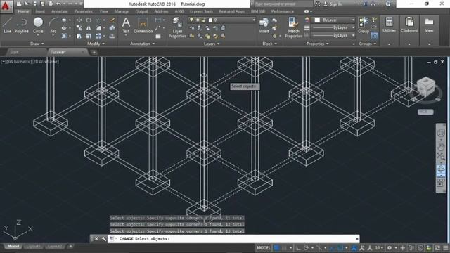 3 Dimension Autocad Building Frame смотреть онлайн