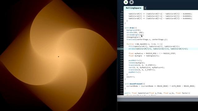 Java Art #75 RollingSquare【Processing】 смотреть онлайн