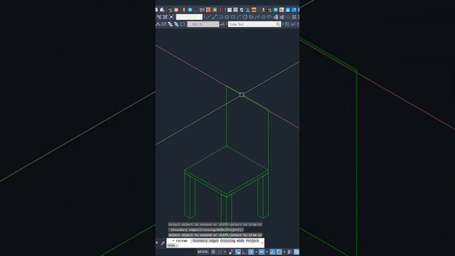 Drafting the chair using AutoCAD only three commands. смотреть онлайн