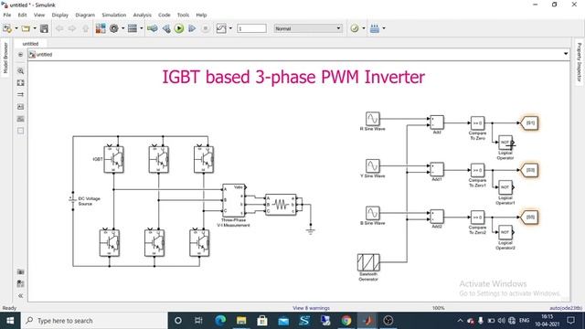 Three Phase PWM Inverter using MATLAB / Simulink смотреть онлайн