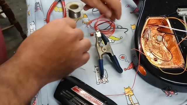 Fishman Fluence Modern Humbucker Set Installation - PLUS - Copper Shielding To Kill The RF Noise