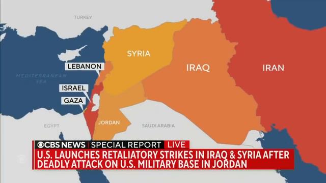 US begins strikes on militias in Iraq, Syria, retaliating for fatal drone attack смотреть онлайн