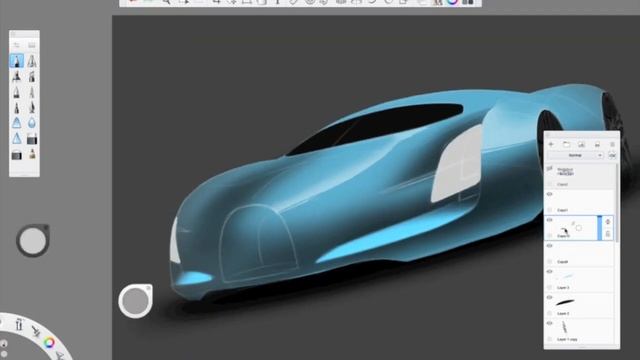 Car sketch (Sketchbook Pro time lapse) смотреть онлайн