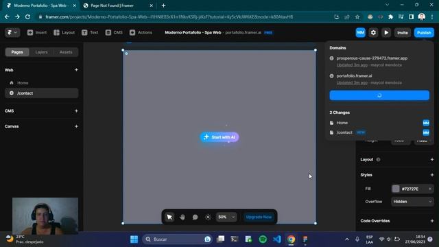 Diseña y construye una web en segundos con Framer AI смотреть онлайн