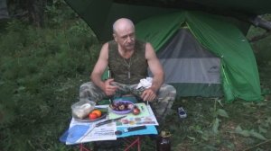 Одиночный мото-поход с ночевкой в лес. «ПОСЛЕ ОБКАТКИ» «ОТЛИЧНЫЙ УЖИН». Часть 3.