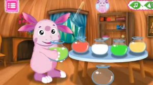 Лунтик.Смешиваем цвета.Мини-игры.