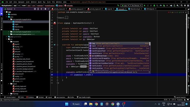 Kotlin | Create Signup Page And Login Page In Android Studio | SQLite Database Android Studio | #2 смотреть онлайн