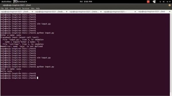 Python input error NameError: name is not defined
