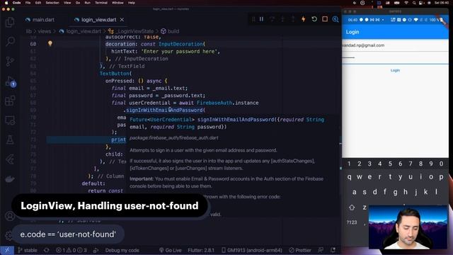 Chapter 13 - Login View - Free Flutter Course ? смотреть онлайн