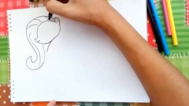 Paint Ponies Fluttershy, Учимся рисовать Флатершайн