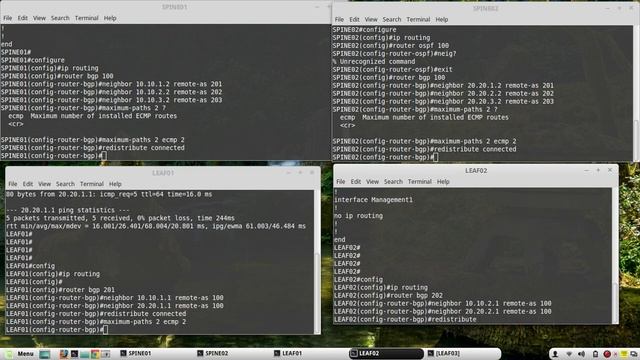 VXLAN Spine Leaf Simple BGP ECMP |Part 1/3 |configuration :Arista