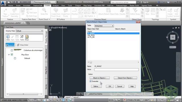 AutoCAD Civil 3D - 05: Map 3D, crear topologías. El formato SDF смотреть онлайн