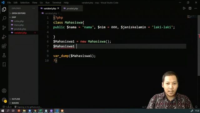 Membuat Class, Objek, dan Properti pada PHP смотреть онлайн