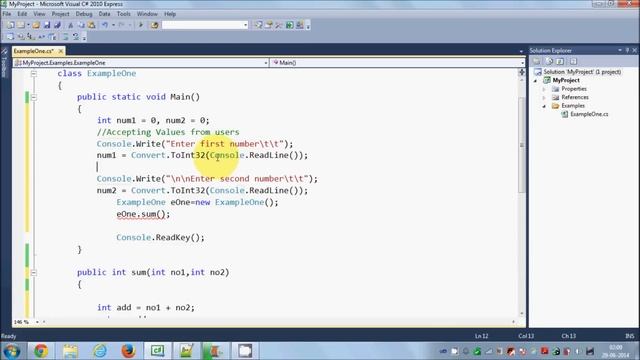 C# Tutorial for Beginners 12 - Passing Parameters and Return from Method смотреть онлайн
