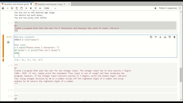 Python: Create a Program that Asks For 3 Characters and Displays the Number of Vowels смотреть онлайн