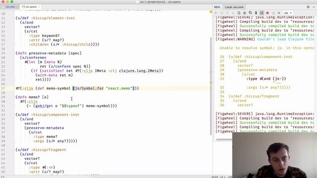 ClojureScript wrapper for React with Hooks pt3 смотреть онлайн