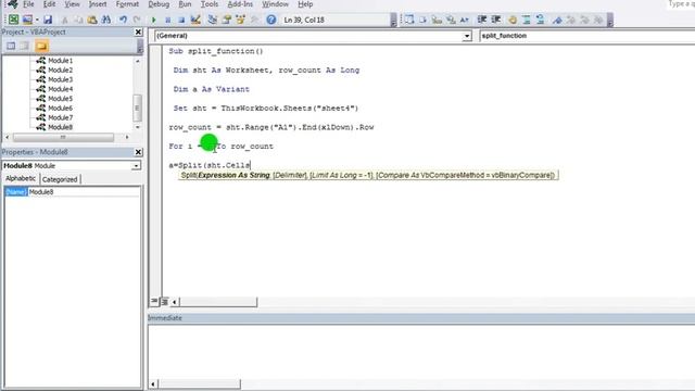 VBA code to split the string in different columns in Excel смотреть онлайн