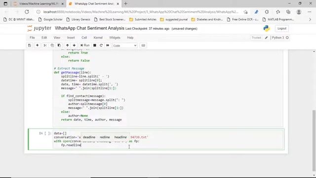 WhatsApp Chat Sentiment Analysis | Machine Learning Projects for Beginners | #3 смотреть онлайн